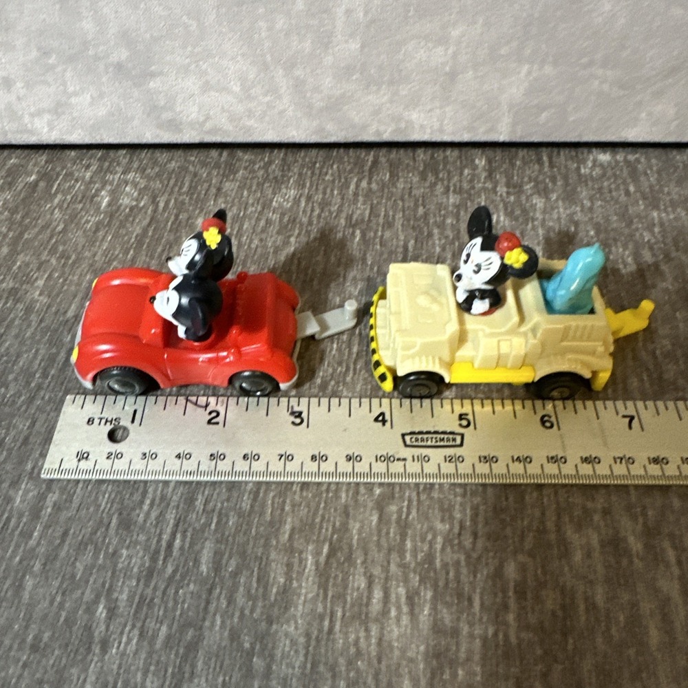 Lot Of 2 Mickey & Minnie Mouse Train Cars 2020 McDonalds Happy Meal Toy Dinosaur - Picture 3 of 9